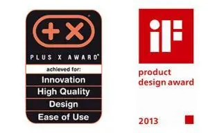 Design Award Produktentwicklung plus x award - industrialpartners - Design Bedienkomfort und Funktionalität und design award 2013