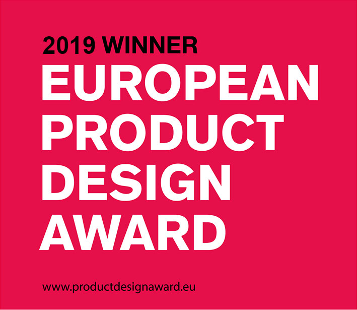 EPDA Logo winner 2019 industrialpartners - European Product Design Award für industrialpartners